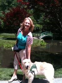 Janet with her dog gibbs.